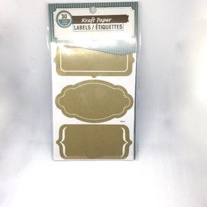 Kraft Paper Labels Total 30 pack
